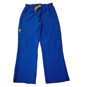 Spread Good Cheer Royal Blue Scrub Pants Joggers Elastic Waist Women's Size M